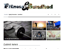 Tablet Screenshot of fitnessogsundhed.dk
